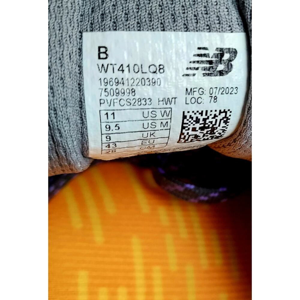 New Balance 410v8 Unisex Trail Running Shoe Shadow Gray Electric Indigo 9.5M 11W - Picture 8 of 9
